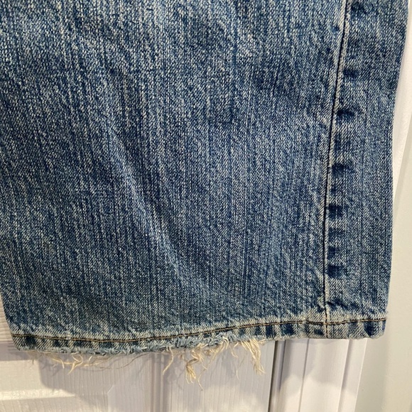 VTG L.L. Bean Size 12 T Boot Cut Cotton Denim Jeans Worn Distressed Med Wash - Picture 10 of 15